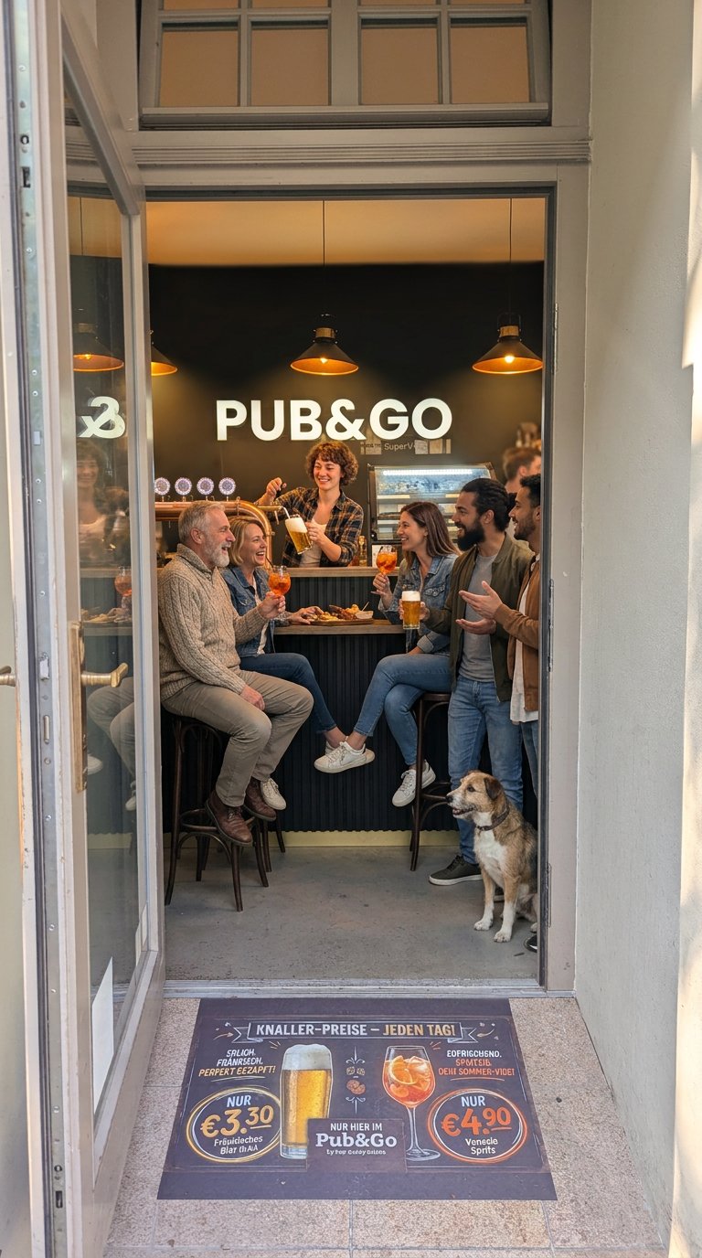 Gäste am Tresen im Pub&Go Prenzlauer Berg