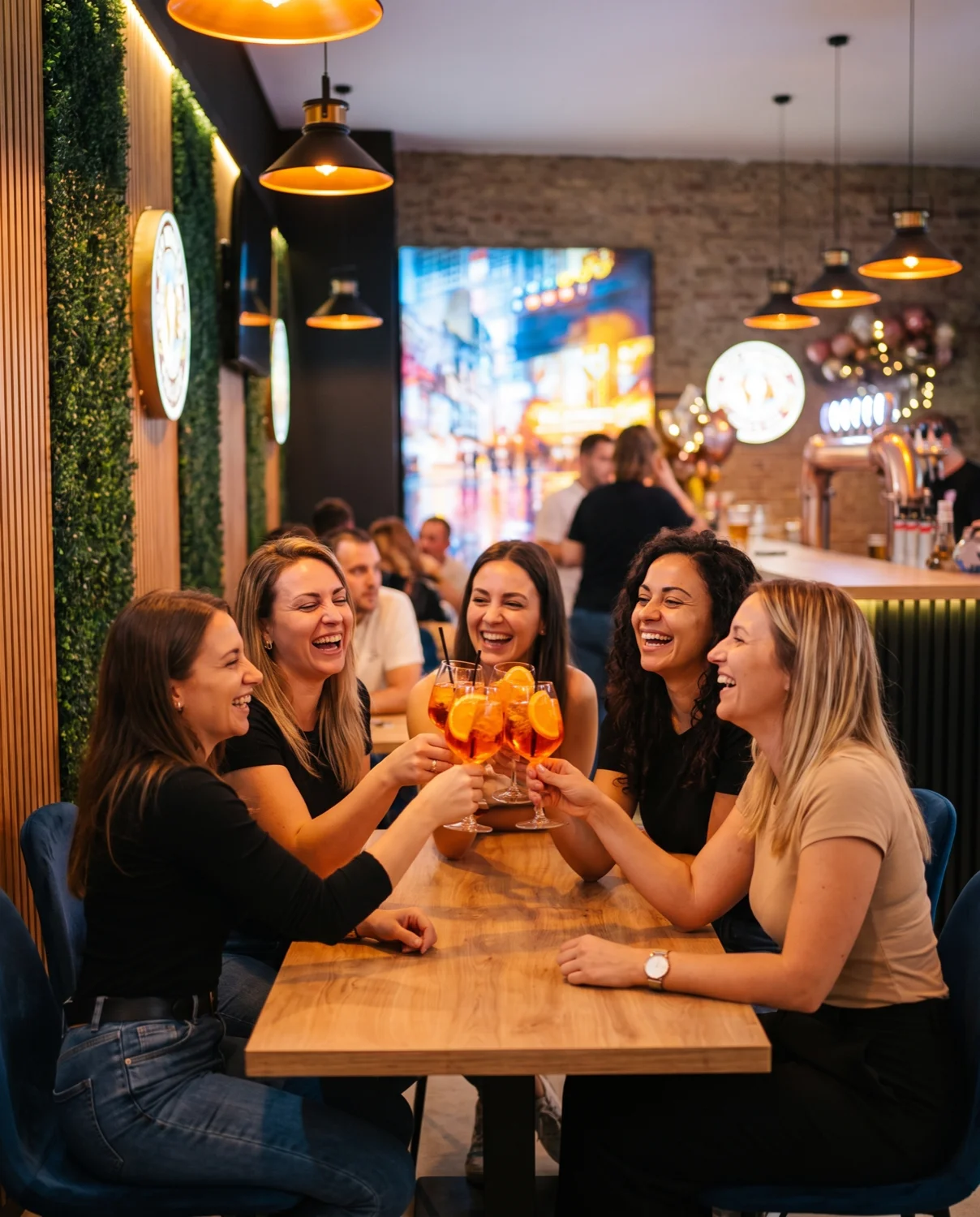 Freundinnen stoßen bei Pub&Go Prenzlauer Berg an