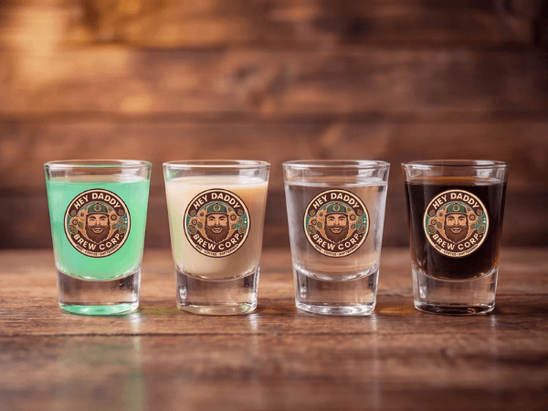 Vier Shots im Pub&Go