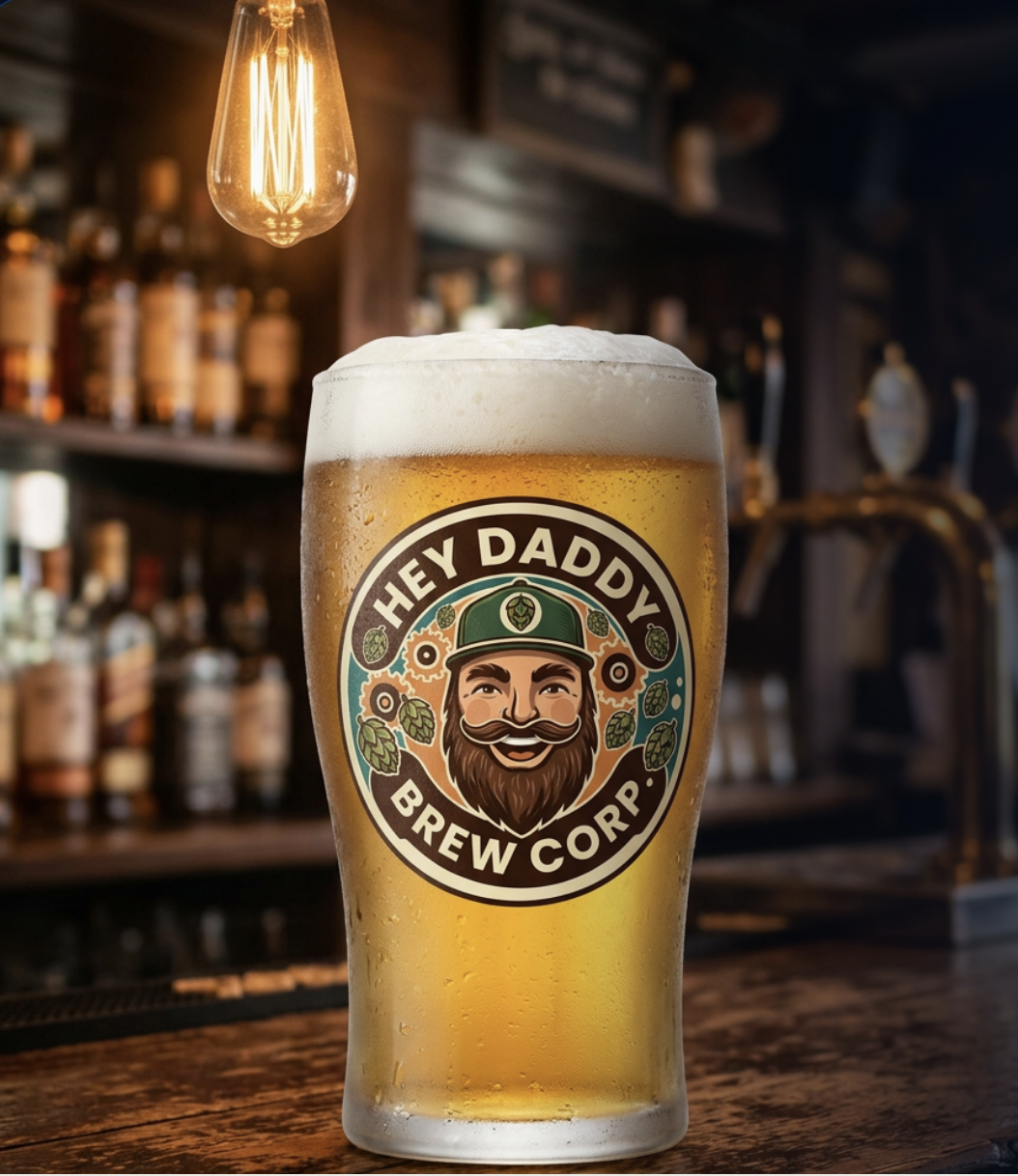 Hey Daddy Brew Corp. Bier im Pub&Go Glas